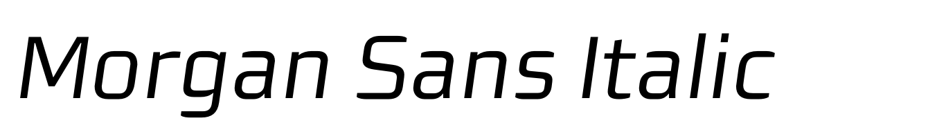 Morgan Sans Italic